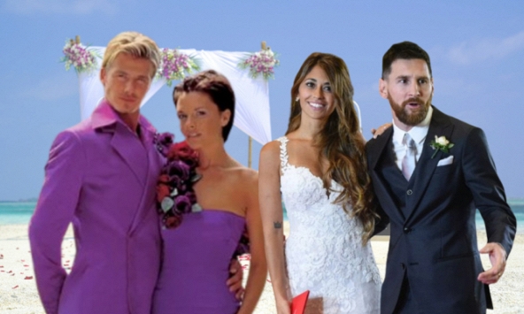 Lạ như đám cưới làng bóng đá: David Beckham mặc bộ đồ 'tím lịm', sốc nhất là cầu thủ nhờ em trai làm chú rể hộ