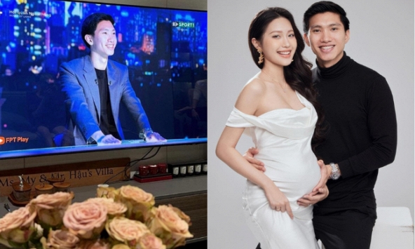 Đoàn Văn Hậu lên sóng truyền hình cực bảnh bao, mẹ bầu Doãn Hải My ở nhà liền có động thái này