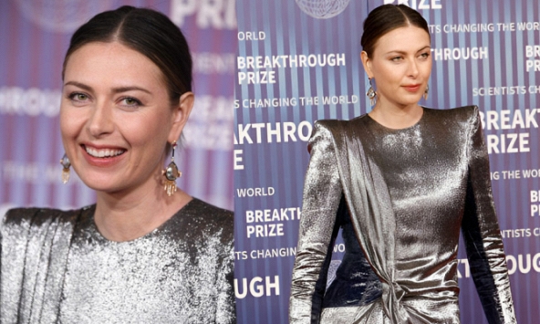'Búp bê' Maria Sharapova tỏa sáng khi xuất hiện trên thảm đỏ, khiến tất cả bật cười bởi hành động chuẩn bà mẹ bỉm sữa