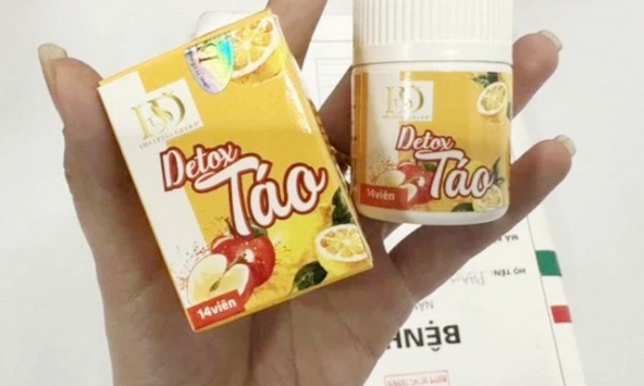 Bộ Y tế cảnh báo sản phẩm Detox Táo hỗ trợ giảm cân chứa chất cấm Sibutramin