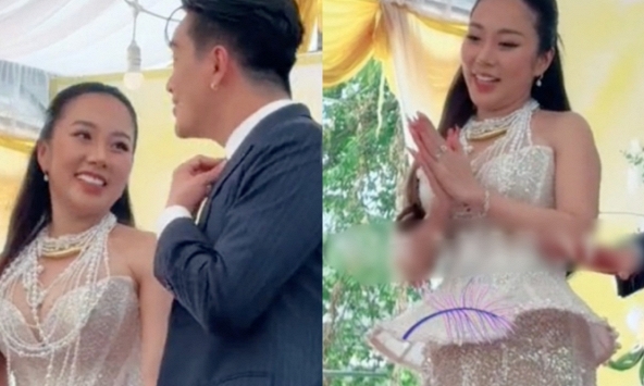 Tiết mục văn nghệ không ngờ tới của TiTi (HKT) và vợ, cách cô dâu nhảy làm dấy lên nghi vấn này