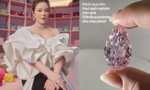 Lý Nhã Kỳ chỉ phương thức điều trị hữu hiệu khi ốm: 'Ngắm kim cương 500 tỷ cho mau khỏe'