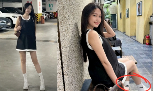 Mẹ bầu Doãn Hải My khoe chân dài thẳng tắp, nuột nà gợi cảm nhưng lại bị Văn Hậu soi lỗi trang phục