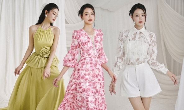 Á hậu Bùi Khánh Linh đẹp mơ nàng trong những bộ váy áo mỏng mát mùa hè 