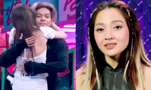 Cái ôm của Bảo Anh và bạn trai tin đồn Nega trên sóng truyền hình