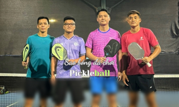 Sao bóng đá thử sức với Pickleball: Văn Quyết chơi lần đầu nhưng đã được nhận xét cực 'nghệ' 