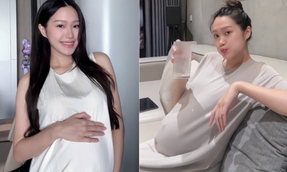 Mẹ bầu Doãn Hải My trước ngày sinh nở: Xinh bất chấp qua camera của 'team qua đường', mặt mộc, bụng bự vẫn xứng danh 'hoa hậu' trong làng WAG