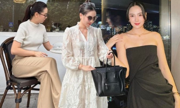 Mai Ngọc chỉ cần diện đồ đen trắng cũng nổi bật, sang ngút ngàn