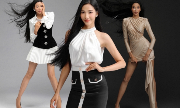 Á hậu Hoàng Thùy biến hóa đầy cá tính trong các thiết kế mới của NTK Chung Thanh Phong