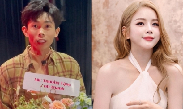 DJ Mie gửi hoa tặng có chữ 'thương' cho Hồng Thanh, rộ nghi vấn tái hợp