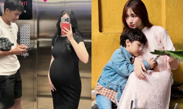 Hà Đức Chinh khoe cận cảnh bụng bầu tròn lẳn của Mai Hà Trang, muốn làm một việc cho con trai Hòa Minzy nhưng bị nữ ca sĩ nói phũ