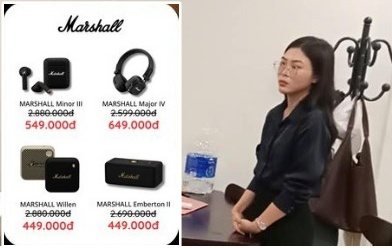 Khởi tố 'hot girl' ôm lô hàng tai nghe, loa Marshall giả trị giá 9 tỉ đồng