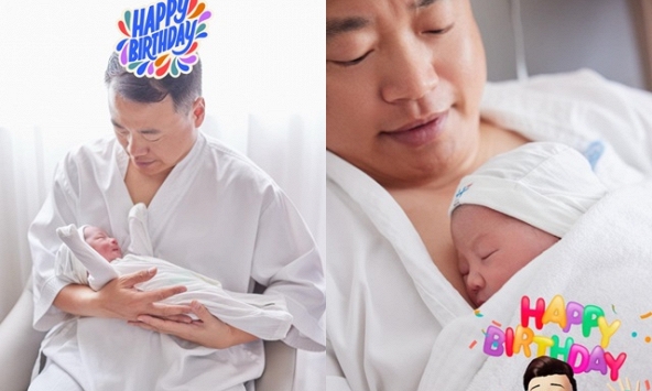 Shark Bình mừng rỡ, vội khoe ảnh cận mặt cặp song sinh 'Rồng Vàng' ngay sau khi Phương Oanh vượt cạn thành công