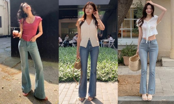 10 cách phối đồ nổi bật với quần jeans ống loe đang 'hot'