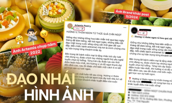 Thương hiệu bánh nổi tiếng than trời vì làm hình ảnh tốn hàng chục triệu nhưng bị đạo nhái ngang nhiên