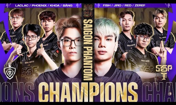 Saigon Phantom lật kèo đỉnh cao để lên ngôi vô địch ĐTDV mùa Xuân 2024, phá vỡ mọi kỷ lục của Liên Quân Mobile