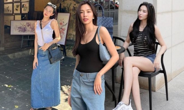 Thùy Tiên gợi ý 10 cách mặc áo hai dây sang xịn mịn từ dạo phố tới đi du lịch