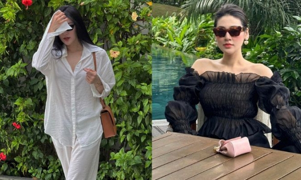 Chuyên diện đồ màu trung tính nhưng Dương Tú Anh vẫn có style đi du lịch nổi bật, sang xịn mịn