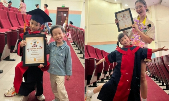 Trân trọng thông báo: 'Hot girl Tây Hồ' Cici Anh Chi đã tốt nghiệp lớp 'đại học chữ to', chuẩn bị lên cấp 1 và chẳng mấy lại debut!