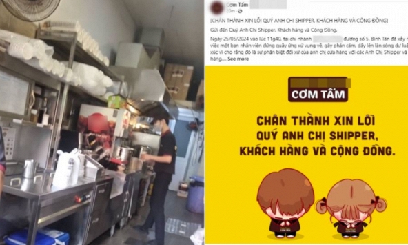 Hàng cơm tấm nổi tiếng TP.HCM vướng lùm xùm thái độ: Không chỉ shipper mà khách đã nhiều lần bức xúc, quán có xin lỗi nhưng không đáng kể?