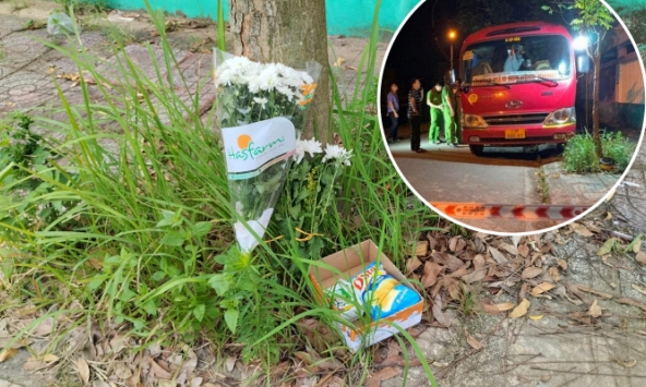  Vụ cháu bé 5 tuổi bị bỏ quên trên xe ô tô đưa đón ở Thái Bình: Gói bim bim, nhành hoa trắng thay cho lời tiễn biệt!