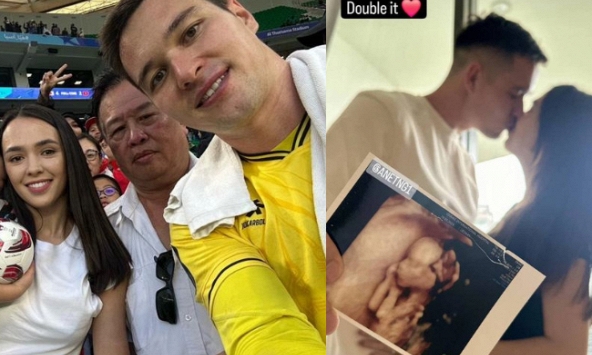 Đúng Tết thiếu nhi, thủ môn số 1 ĐT Việt Nam khoe vợ Việt kiều mang bầu, nhấn mạnh điều đặc biệt: 'Made in Vietnam'