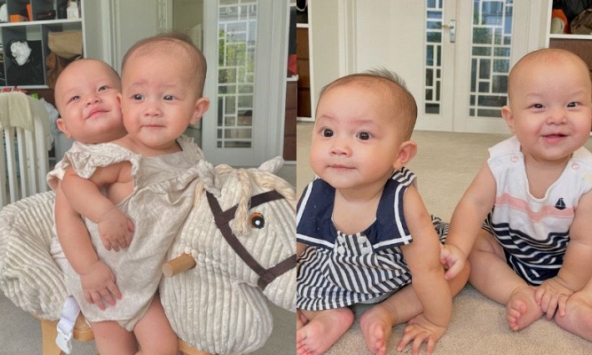 Hà Hồ khoe loạt ảnh cũ của Lisa - Leon mừng Quốc tế Thiếu nhi, netizen không khỏi cảm thán: Các bé lớn nhanh quá 