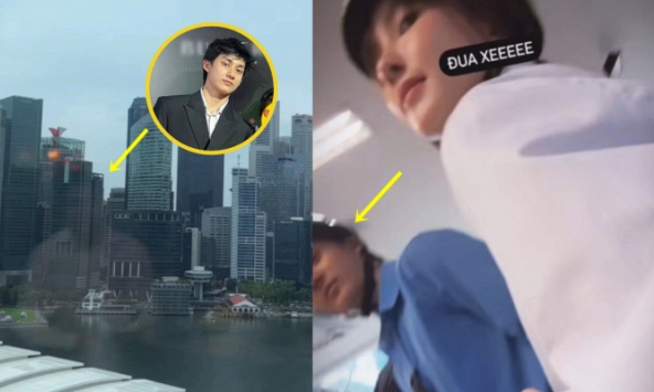 Tấm gương phản chủ hé lộ hình ảnh bạn trai Thiều Bảo Trâm trong cùng phòng khách sạn thuộc khu xa xỉ nhất Singapore