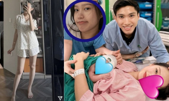 Doãn Hải My gây sốt khi lấy lại vóc dáng cực phẩm sau sinh chỉ 1 tháng, mặt mộc khi đi đẻ khiến dân tình xuýt xoa