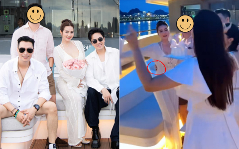 Huyền Lizzie xinh đẹp nóng bỏng trong sinh nhật trên du thuyền, xôn xao tình mới lộ diện