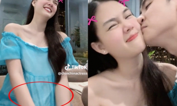 Ngọc Trinh lộ vòng 2 lùm lùm sau 2 tháng khoe giấy đăng ký kết hôn