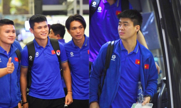 Thương ĐT Việt Nam lên đường sang Iraq lúc 0h30, Duy Mạnh cầm theo đồ ăn chống đói