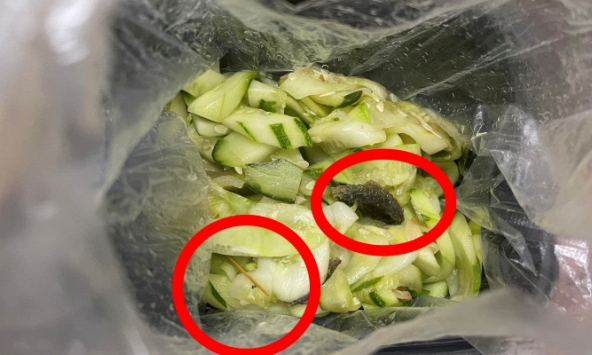 Túi dưa góp 'tặng' kèm... tăm xỉa răng và đồ ăn cũ khiến thực khách kinh hãi: Là của quán miến lươn nổi tiếng phố cổ?