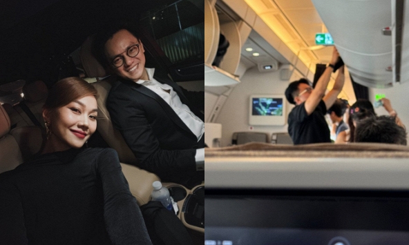 Bắt gặp nhạc trưởng Trần Nhật Minh 'lẻ bóng' đi Singapore, bà xã Thanh Hằng đâu rồi?