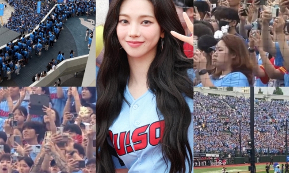 Nữ thần Karina (aespa) gây sốt khi xuất hiện tại sân bóng chày, visual đỉnh cỡ này bảo sao trận đấu 'cháy vé' chỉ bằng một cú ném
