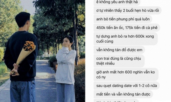 Vụ thanh niên 'ăn vạ' vì chi 600k đi date 2 lần tỏ tình vẫn bị từ chối: Màn xử lý của nữ chính khiến tất cả vỗ tay!