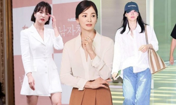 10 bộ trang phục tối giản xuất sắc nhất của Song Hye Kyo