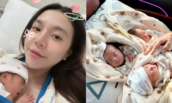 Team bỉm sữa phát sốt với mẹ 9X đẻ tam thai tự nhiên, 3 bé gái sinh non vẫn đáng yêu như thiên thần