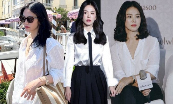Song Hye Kyo luôn đẹp đỉnh cao khi diện áo sơ mi trắng, gợi ý 10 cách phối đồ cho mọi độ tuổi