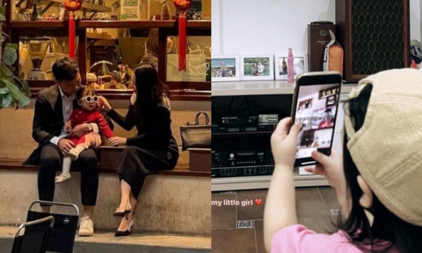 Ảnh hiếm của con gái Xuân Trường và vợ giám đốc