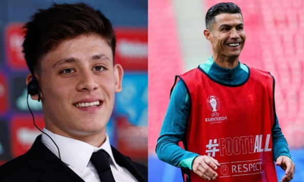 Hotboy 2k5 Thổ Nhĩ Kỳ vừa lập siêu phẩm 'cầu vồng trong mưa', phá luôn kỷ lục Euro của Ronaldo là ai?