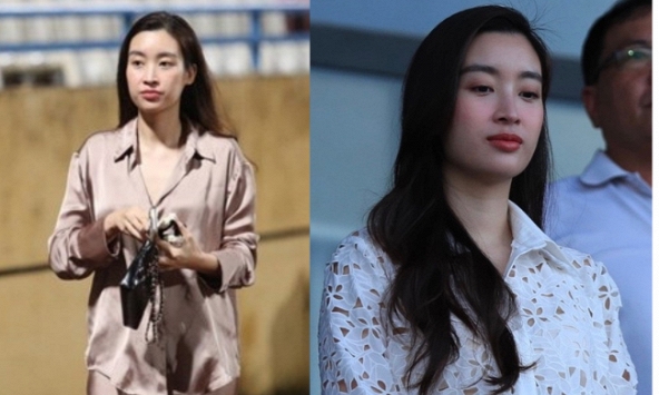 Sau thị phi mặc đồ ngủ ra sân cùng chồng chủ tịch, Đỗ Mỹ Linh lại vướng tranh cãi khi mặc áo thêu rỗng 