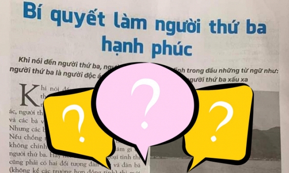 Xôn xao 'Bí quyết làm người thứ ba hạnh phúc' với nội dung phản cảm, nhiều đoạn xem thường phụ nữ 