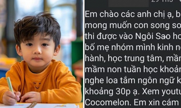 Lên mạng xin kinh nghiệm học tập cho con mới... 3,5 tuổi, bà mẹ Hà Nội khiến nhiều người đọc xong chỉ biết thốt lên: 'Sợ hãi!'