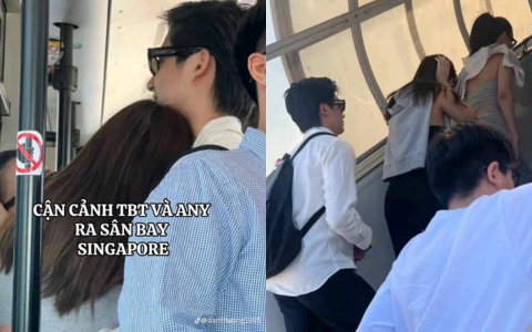 Team qua đường “tóm dính” Thiều Bảo Trâm và bạn trai đi du lịch, tựa đầu ôm tình tứ nơi đông người