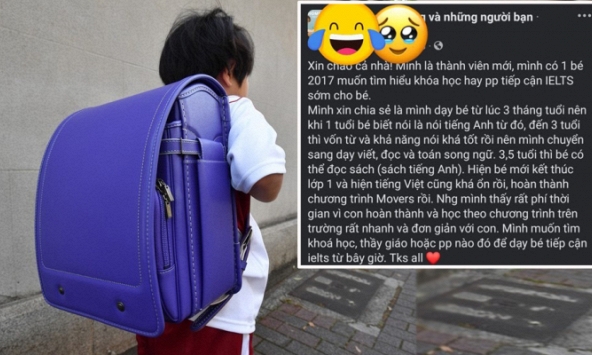 Con mới 7 tuổi, bố mẹ đã lên mạng xin bí quyết... học IELTS, ai đọc xong cũng nhăn mặt: Cuộc sống của các cháu bé giờ áp lực thế!
