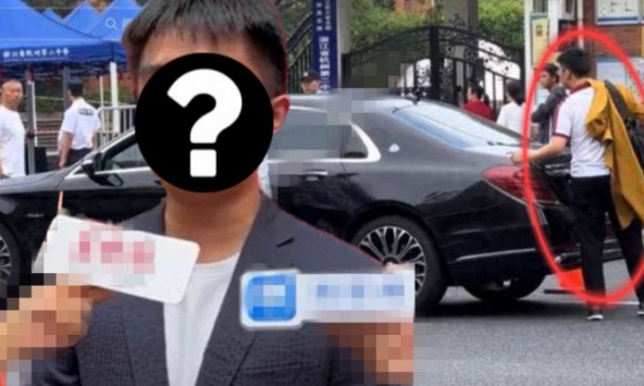 Bức ảnh toát ra mùi tiền: Cậu ấm được đưa đón bằng Maybach hơn 6 tỷ đến điểm thi đại học, soi gia thế xong 'xỉu ngang'