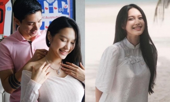 'Hot mom' Doãn Hải My bị nhận xét mặt vỡ nét sau sinh, liền tung bộ ảnh cực xinh bên Văn Hậu