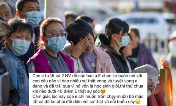 Sau khi biết điểm thi vào 10, phụ huynh Hà Nội 'kẻ khóc người cười', có người chỉ muốn 'trốn chạy để không phải đối diện với hiện thực'