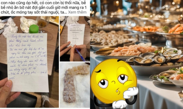 Bỏ 500k ăn buffet tại nhà hàng nổi tiếng Hà Nội, thực khách thất vọng: Hải sản óp, có con ôi hỏng, ăn về còn chịu cảnh 'tào tháo đuổi'